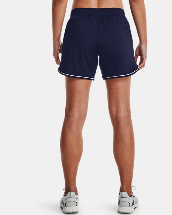 Women's UA Knit Mid-Length Shorts, Navy, pdpMainDesktop image number 1